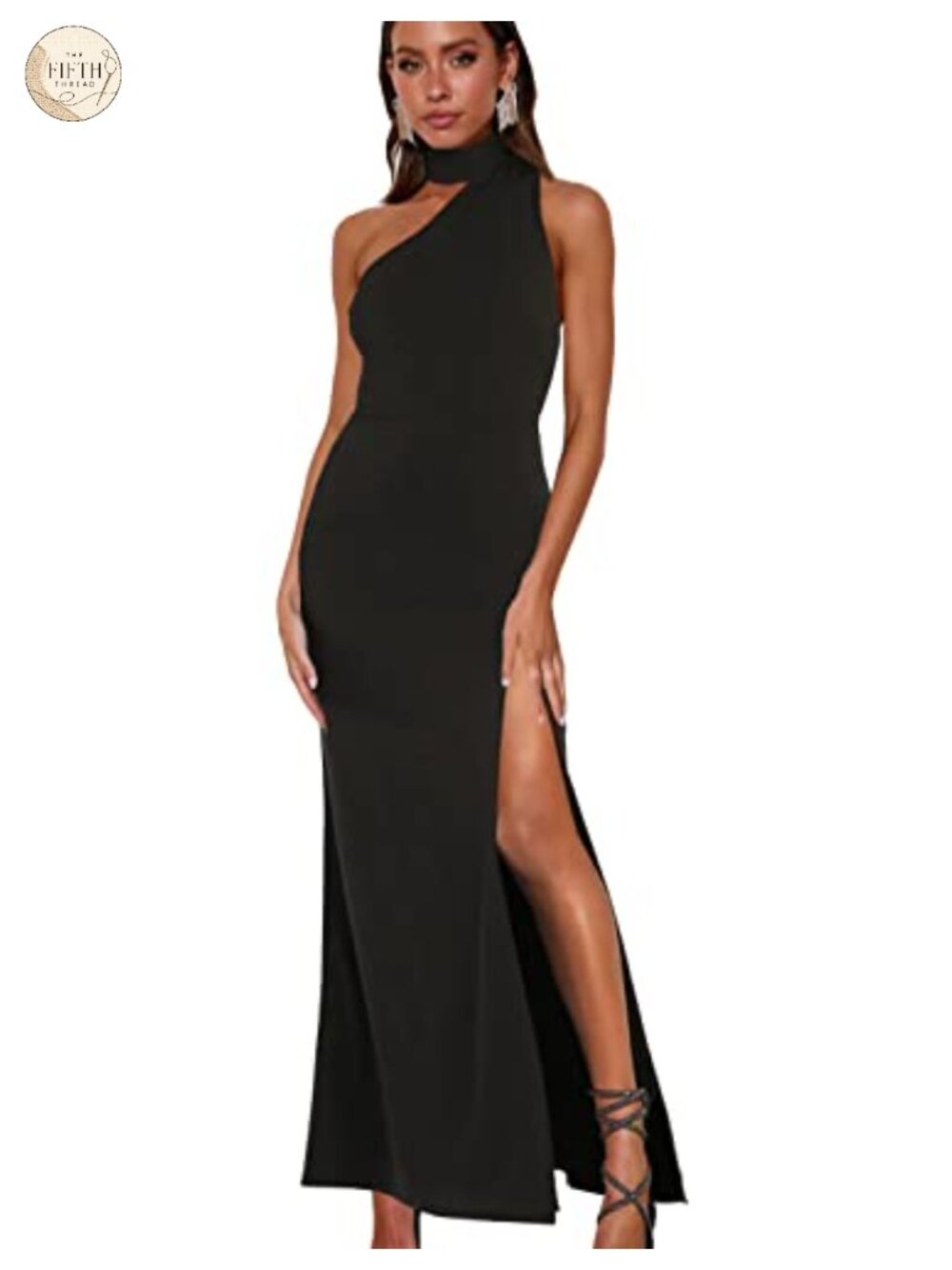 Women's Cutout Halter Maxi Dress Sleeveless Cocktail Wedding Guest Party